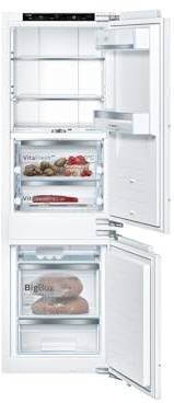 Bosch Serie 8 Einbau-Kühl-Gefrier-Kombination 177.2 x 55.8 cm KIF86PFE0 | Made in Germany, NoFrost verhindert Eisbildung im Gefrierteil, VitaFresh Pro 0 °C Zone mit aktiver Feuchtigkeitsregulierung