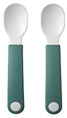 Mepal – Lernlöffel Mepal Mio – Baby Lernlöffel – Lernbesteck – Spülmaschinengeeignet & BPA frei – 2er Set – Deep turquoise