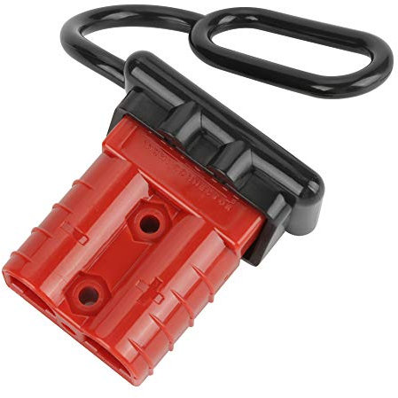 5 Sätze Schnellkupplung 50A 600V Batterie Schnellkupplung Kabelbaumstecker Kit Batterie Schnellkupplung Trennstecker für Motorwindenanhänger mit 10 Stk. Klemmen (rot)