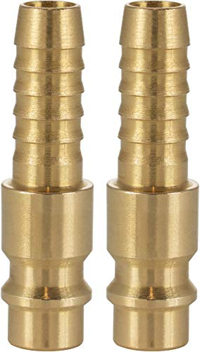 Poppstar 2x Druckluft-Stecknippel NW 7,2 mit Schlauch-Tülle Ø 9mm für Druckluft-Anschluss