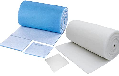 G4 Filtermatte 1x2m - Luftfiltermatte 2m² für Lüftungsanlagen - Filterrolle aus Polyester - 17–20mm Stärke - hitzebeständig bis 120°C - DIN 53438 zertifiziert