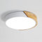 Riserva LED Plafonnier Bois Rond 24W, Intérieur Luminaires Plafonnier 6000K (Blanc froid), Moderne Lampe de Plafond Ø30*5CM pour Salle de Bain, Chambre, Cuisine, Salon, Salle à Manger, Bureau (Blanc)…