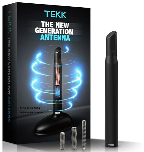 Tekk Short Antenna Compatible with Ford F150 / F250 / F350 / F450 / F550 / Bronco(2021-2023) / Designed for Optimized FM/AM Reception / 4.8 Inches
