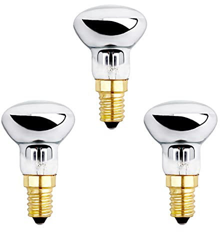 Akynite Lava Lampadina R39 30W E14 Dimmerabile Luce Calda 2600K, 300LM, AC 220V, Lampadina Filamento R39 Attacco Piccolo per Lavalamp, Lampade a Lava, Lampada Vulcano, Lampada Bolle, set di 3