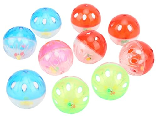 Vogelspielzeugbälle, Sichere und Bissfeste Vogelkauspielzeugbälle 4 Kleine Bälle durch Schütteln Sorgen für Geräusche und Erhöhen das Vogelinteresse. Spielbälle Spielzeug für