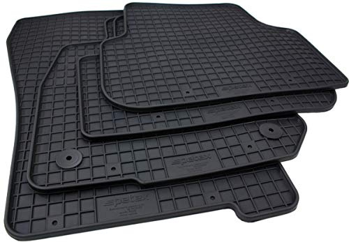 Fußmatten Kompatibel mit Leon + ST (KL) + eTSI Mildhybrid ab 2020 Allwetter | Gummimatten NEU Premium Qualität 100% passgenau Caro Design Automatten Schmutz Schnee & Feuchtigkeit rutschfest schwarz 4tlg.