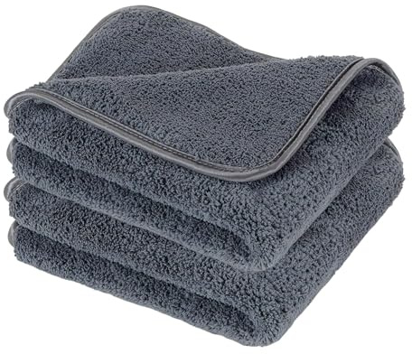 DDHHCP 2 Stück Shiny Bath Trockentuch, Trockentuch Dusche, Shiny Wipes Tücher Original, Saugfähig Mikrofasertücher, kratzfreies Mikrofaser-Wischtuch für Autos Motorräder Fahrräder (Graue)