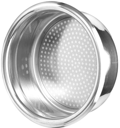eStraPro 51mm filter basket,espresso puck screen Double -layer filter with laser perforation 8855 measuring uniformly distributed,304 stainless steel coffee filter basket (2.0(16g))
