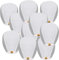 Sky Chinese Lanterns - Paquete de 10 linternas de cielo para liberar en memoria, color amor, linternas de papel conmemorativas, cumpleaños, boda, funeral, Navidad para hacer deseos (corazón blanco)