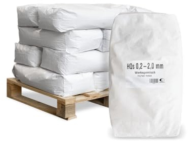 Quarzsand Sand Spielsand Sandkastensand Filtersand Poolsand Rasensand Vogelsand Aquariensand Terrariensand Teichsand Streusand 0,2-2,0mm 25kg x 12 Sack 300kg / 1 Palette Wolff & Müller