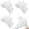 3 Pares Guantes Hidratantes, Guantes Blancos de Algodón, para Manos Secas, Eczema, Belleza, Piel Sensible e Irritada