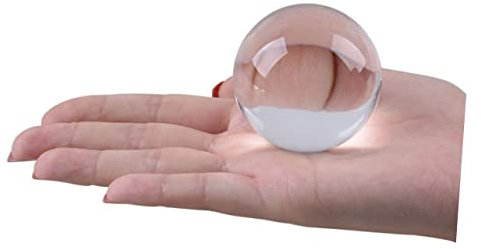 UKCOCO Transparente Glas-Kugel Fotografie-Requisite Kristallkugel Für Feng Shui Meditation Dekoration