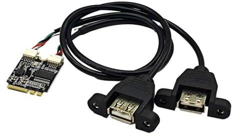 VIVIWI Tarjeta adaptadora WiFi de llave a USB, tarjeta de expansión USB 2.0 para una fácil conexión del dispositivo