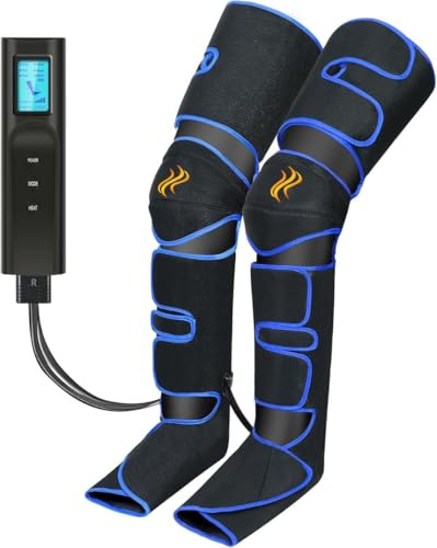 Good4You Leg Massage & Foot Massage Device – Adjustable Width with - Recovery Boots – Massager for Blood Circulation – 3 Massage Modes – Heat Band – Tired Legs