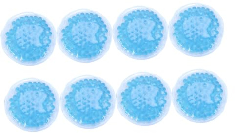 ARTSEWPLY 8 Stück Runde Therapiekompressen aus Pvc Eisbeutel zur Schmerzlinderung und Behandlung von Verstopften Milchgängen in Blau
