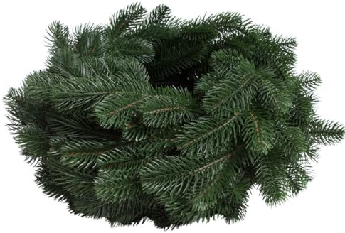 künstlicher Tannenkranz Karpaten auf Drahtring, beidseitig gebunden, Durchmesser 40 cm, Farbe: dunkelgrün