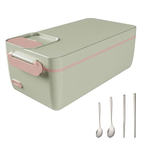 Lonchera eléctrica inalámbrica de 1,2 L para adultos, calentador de alimentos portátil recargable de 12000 mAh con calentamiento de temperatura constante de 65 ℃, a prueba de fugas, perfecto para
