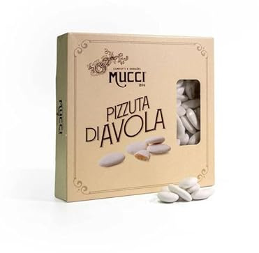 Mucci Confetti alla Mandorla Pizzuta di Avola 37/37, Confezione da 500g, Mandorle Tradizionali