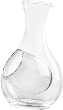 FELTECHELECTR Decantador de Transparente con Diseño de Pulgar Hueco Botella para Licor y Vino Elegante Decoración para Hogar y Bar
