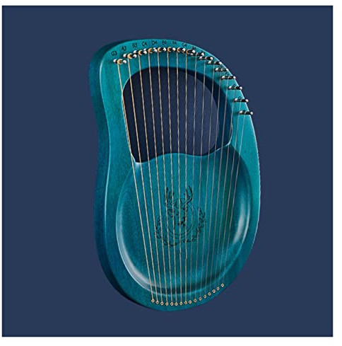 Leierharfe, 16 Saiten Mahagoni Lyra Harfe Musikinstrumente mit Tuning-Tools