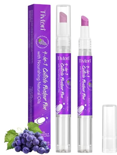 4 in 1 Nagelhautölstift, Nagelhautentferner Stift mit Keramikspitze, Nagelpflege-Tool zum Befeuchten, Stärken und Reparieren (1 Stück)