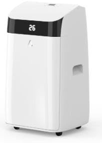 12000BTU 3 En 1 Aire Acondicionado Portátil, 3 Velocidades De Ventilador, Control Remoto/Temporizador/Diseño Portátil Con Rueda De Desplazamiento, Pantalla Digital Y Tubo De Escape