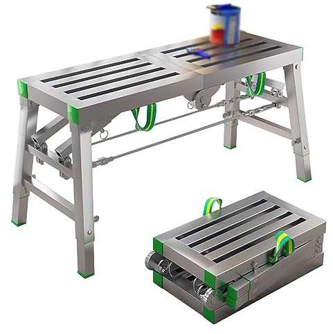 WXPGFEQ Piattaforma di Lavoro Pieghevole Portatile, ponteggio a Torre, Panca, Sgabello, Scala Leggera per edilizia 200×30cm