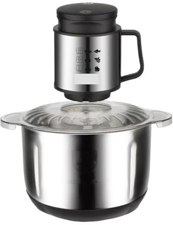 Picadora De Carne Eléctrica Multifuncional Acero Inoxidable 5 L, Electrodomésticos Cocina, Procesador Alimentos Eléctrico Complementario, Agitador AgitacióN Vigorosa