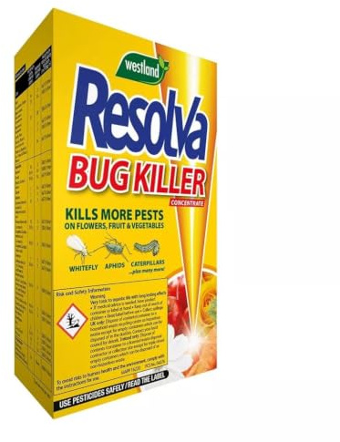 Resolva Bug Killer Liquid 250ml Concentrate, Fast Acting Insecticide for Aphids, Whitefly, Caterpillars, Beetles, Thrips & 19+ Garden Pests on Fruit, Vegetables & Flowers