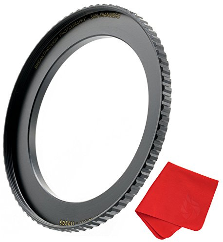 Breakthrough Photography Step-Up Objektivadapter für Filter, 62 mm auf 72 mm, aus CNC-gefrästem Messing mit mattschwarzer galvanisierter Oberfläche