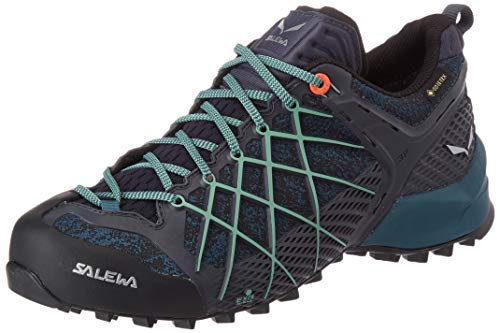 SALEWA, Wildfire Gore-Tex Damen Zustiegsschuhe, Blau/Rot, 40.5