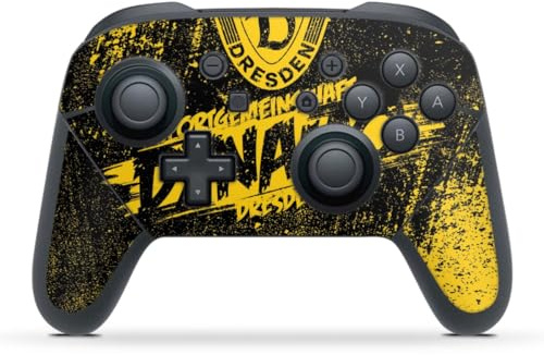 DeinDesign Skin kompatibel mit Nintendo Switch Pro Controller Folie Sticker Offizielles Lizenzprodukt Fußball SG Dynamo Dresden
