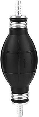 EVGATSAUTO Kraftstoff Handpumpe, Line Hand Primer Pumpe Glühlampentyp Gummi & Aluminium für alle Kraftstoffe Für Auto Boot Marine Außenborder, Kraftstoffpumpe(10mm)