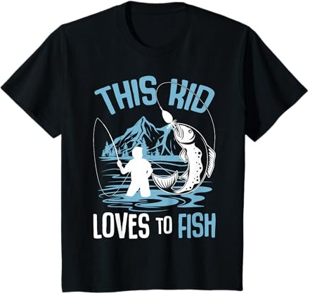 Kids This Kid Loves To Fish Fishing Boys T-Shirt