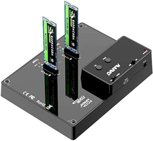 MAIWO K3016P2 2 Bay M.2 NVME/AHCI SSD clon estación de Acoplamiento USB 3.2 Gen2x2 (20Gbps) función duplicadora lettore .