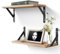 Uten Mensole da Muro Design Moderne, Set 2 Pezzi Mensola da Muro in Legno, Mensole Sospesa da Parete Rustico per Cucina, Bagno, Salotto, Ufficio, 42 x 15 x 14 cm