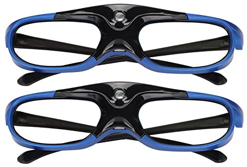Occhiali 3D DLP Link, Occhiali 3D Active Shutter 144Hz Occhiali 3D Active Shutter Ricaricabili per Tutti i Proiettori 3D DLP Link