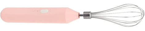 Elektrischer Schneebesen, Kabelloser Handmixer 3 Geschwindigkeiten Zum Backen zu Hause for Kitchen, Electric Whisk for Cake Cream Protein (Pink)(Rosa)
