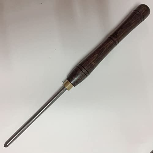 Woodworking Lathe Chisel, Wood Turning Tool with HSS Blade Walnut Handles, Wood Lathe Chisel High Speed Steel Gouge 1 Piece for Beginners, Hobbyists and Professionals,3/8 Spindle Gouge
