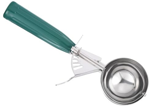 PATIKIL Cucharón para Helado de 2.6 Onzas con Gatillo, Cucharón de Acero Inoxidable para Porcionar Masa de Galletas y Batidos de Cupcakes, Verde