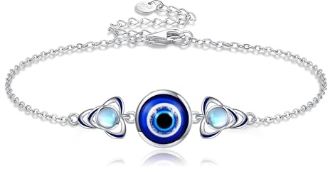 HUKKUN Bracciale in argento 925 flash/streghe/ancora braccialetto serpenti/shihtzu/barbagame/elefante gioielli regali donna, 9 inches, Argento sterling, Nessuna pietra preziosa