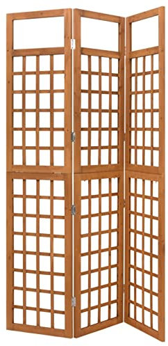 Gecheer Divisorio,a Pannelli in Legno di Abete,Divisorio Pieghevole,Separè per Interni,Paravento Divisore Separé,Divisorio Interno