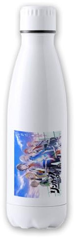 MERCHANDMANIA BIDON TÉRMICO AISLANTE 700 ML ACERO INOXIDABLE Rinkai serie anime ciclismo bicicletas tour tapon seguridad botella deportivo