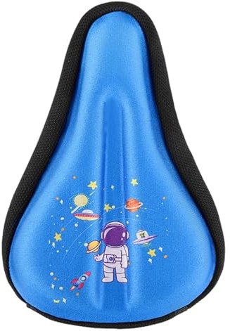 Dickly Sitzkissen für Kinderfahrräder, Sitzbezug für Kinderfahrräder, Fahrradzubehör mit regenfester Abdeckung, Sitzkissen für kleine Kinderfahrräder, S