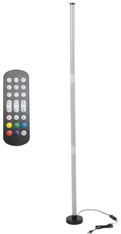 ciciglow Lampadaire d'angle LED, Lampadaire RGB à Synchronisation de Musique 5V 20W avec Télécommande pour Bar pour Salon