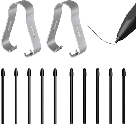 10 Pieces Tips for Remarkable, Replacement Tips for Remarkable 1/2, Boox Note Series, Boox Nova Series, Note 5/3/2, Nova 3/2, Max Lumi 1/2, MAX 3/2, Replacement Pen Tips for Digital Notes and Drawing
