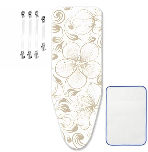 Housse Table à Repasser 160x60 cm, XXL Rembourrage Confortable 4 Clips de Fixation Housse Table a Repasser Montage Rapide pour Home & Hotel