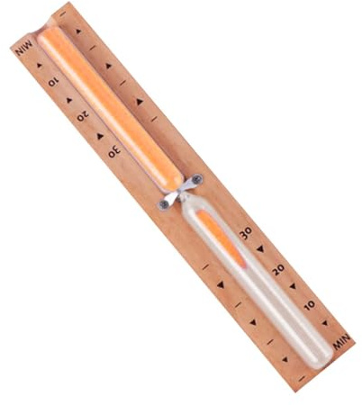 DimyFew Sauna 30 Minuten Sandglas -Sand -Timer, rotierende Sanduhr, Wandmontage, genau, Orangensand