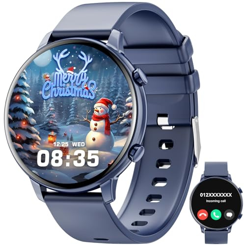 Hwagol Smartwatch Damen Herren, 1.39 Zoll Touchscreen Smart Watch mit Bluetooth Anrufe, Uhr Damen Herren mit 140+ Sportmodi SpO2 Pulsuhr Schlafmonitor Schrittzähler, Armbanduhr für iOS Android