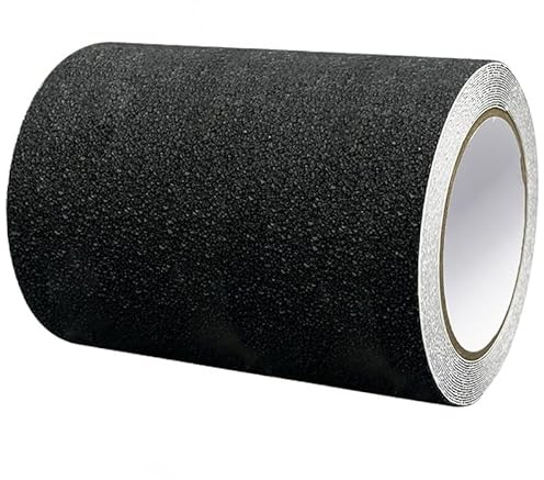 Guest Ruyunlai Tapetenbordüre selbstklebend zum Aufkleben für Wohnzimmer Küche Badezimmer Abnehmbare Wasserdicht Bodenleiste PVC Dekorative Bordüre Schwarz matt 15cm X 500 cm